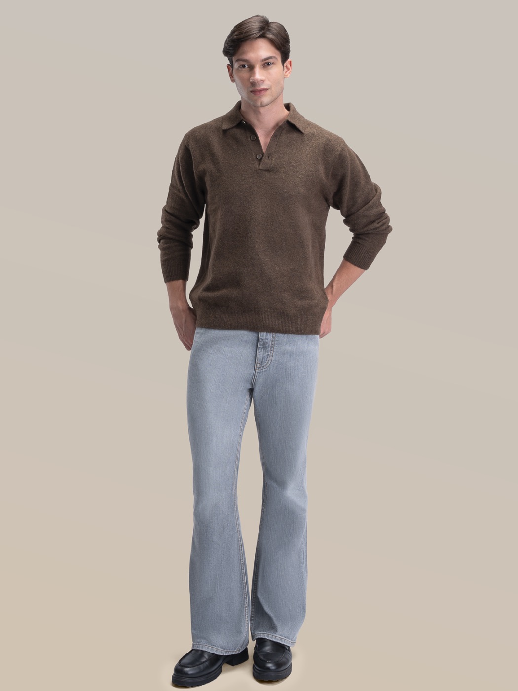 Bootcut jeans in vintage wash