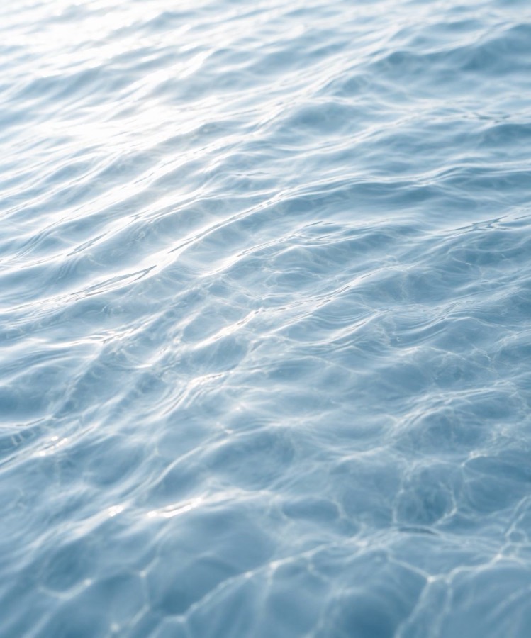 Water over denim